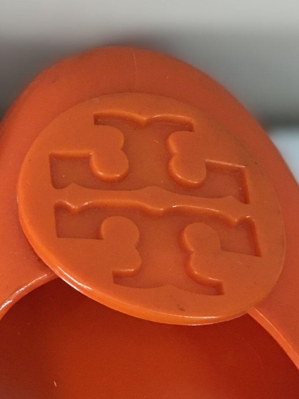 Tory Burch ⊹ Bright Orange Jelly "Reva" Flats - retired jelly style! - Picture 6 of 16